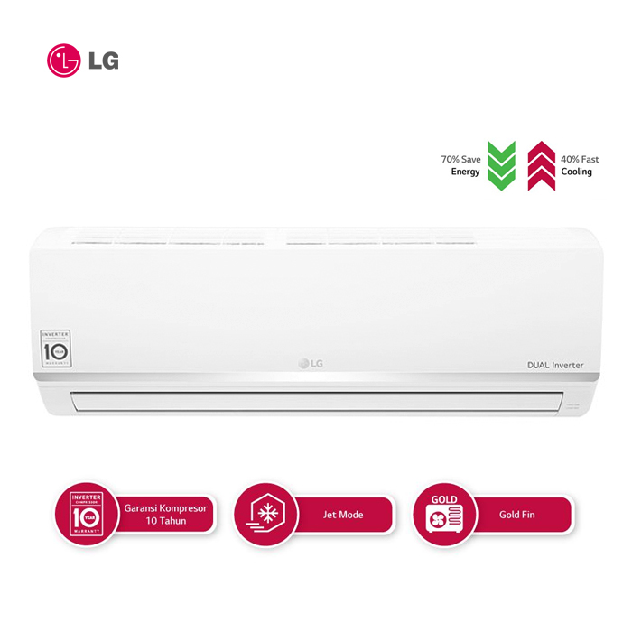 LG AC Dua Cool Smart Wall Mounted Split 1 PK - E10SV3